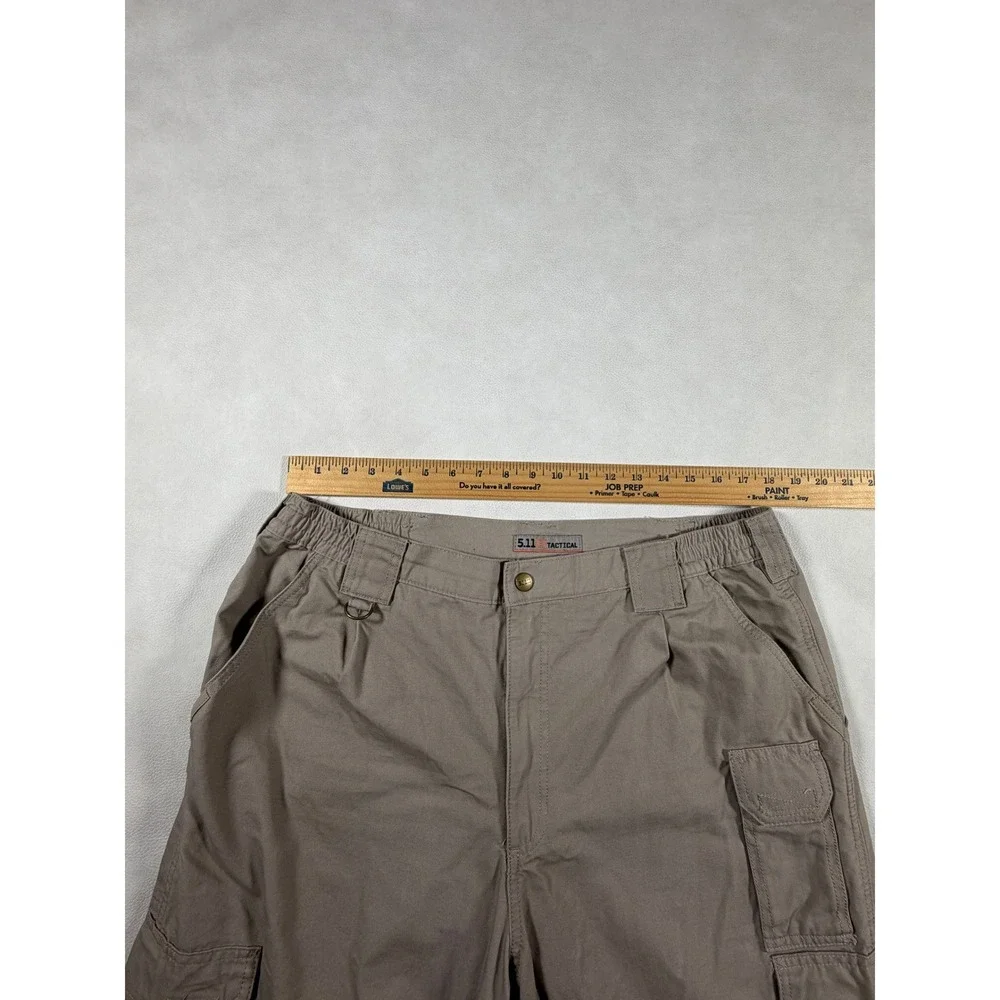 5.11 Tactical Series Mens 38x32 Khaki Tan Cotton Canvas‎ Utility Hiking Pants